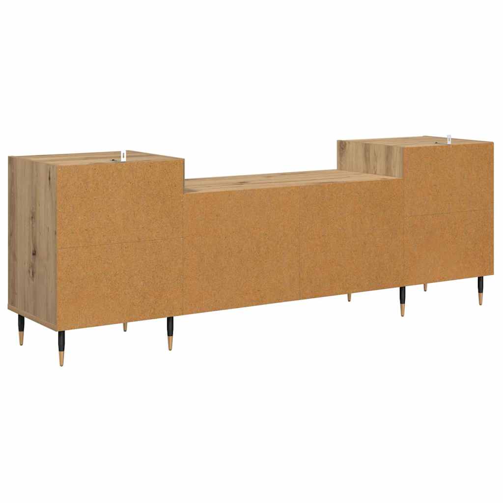 TV szekrény 160 x 35 x 55 cm Artisan tölgy Szerelt Fa