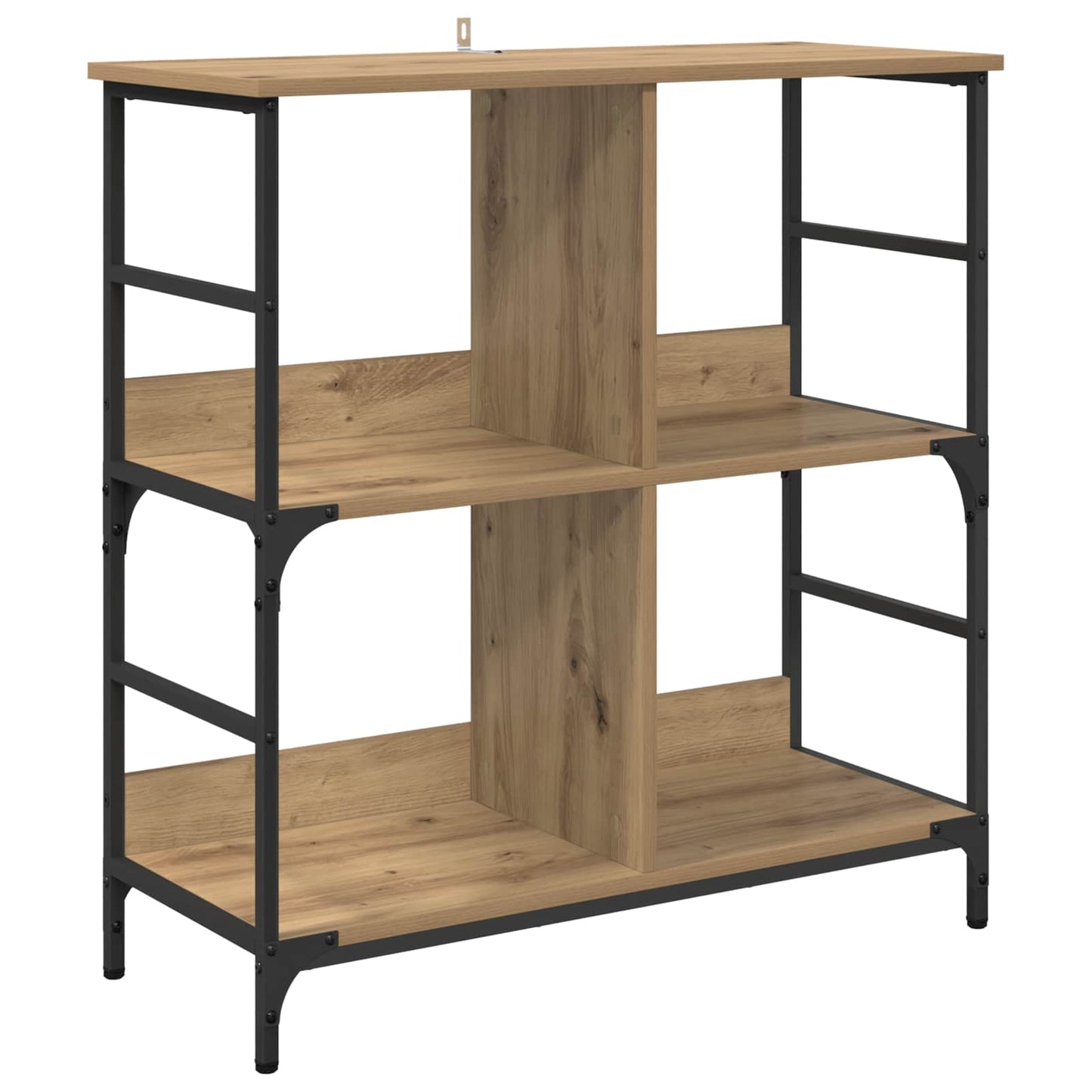 Könyvespolc 4 szintes 78.5 x 33 x 82 cm Faanyag kézműves tölgy
