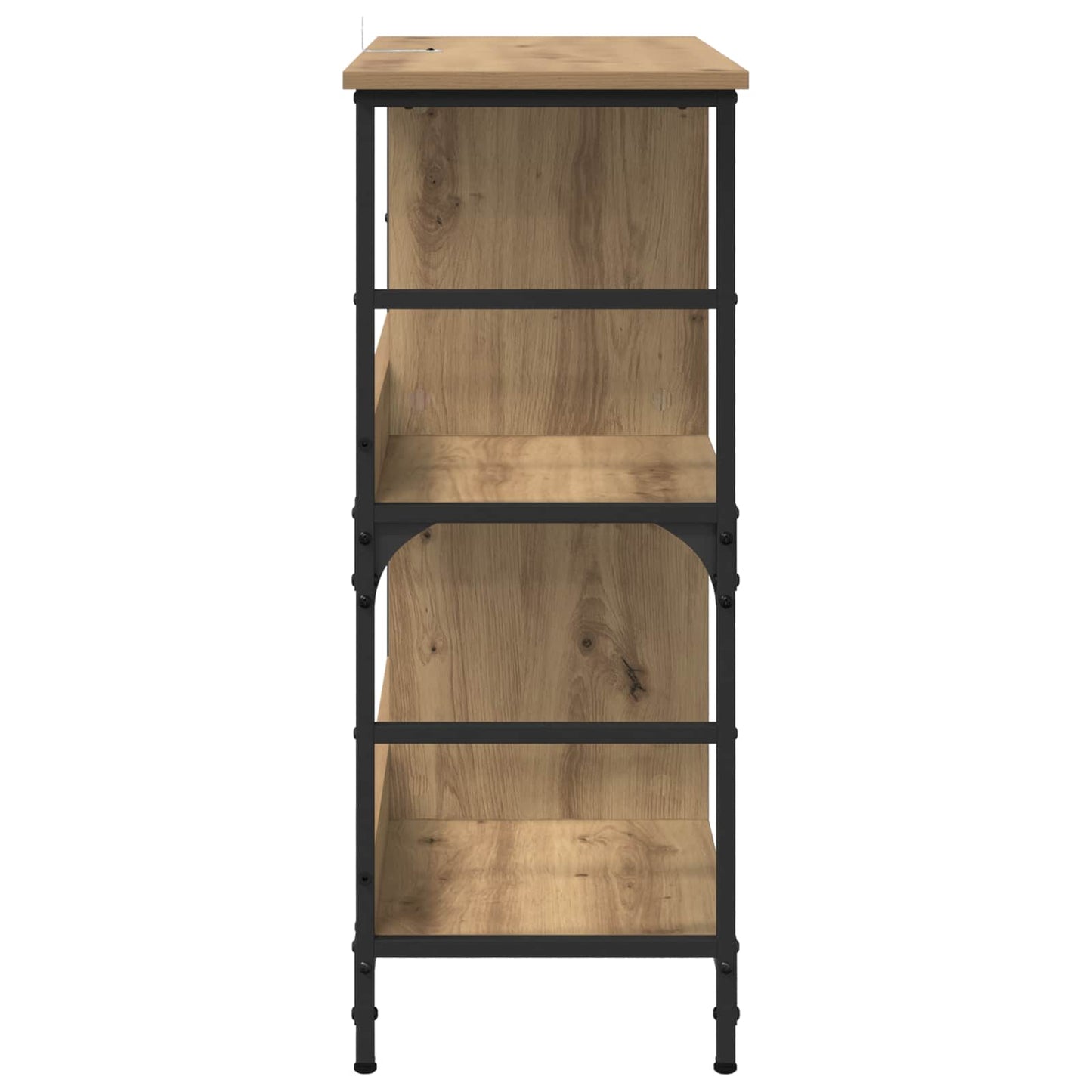 Könyvespolc 4 szintes 78.5 x 33 x 82 cm Faanyag kézműves tölgy
