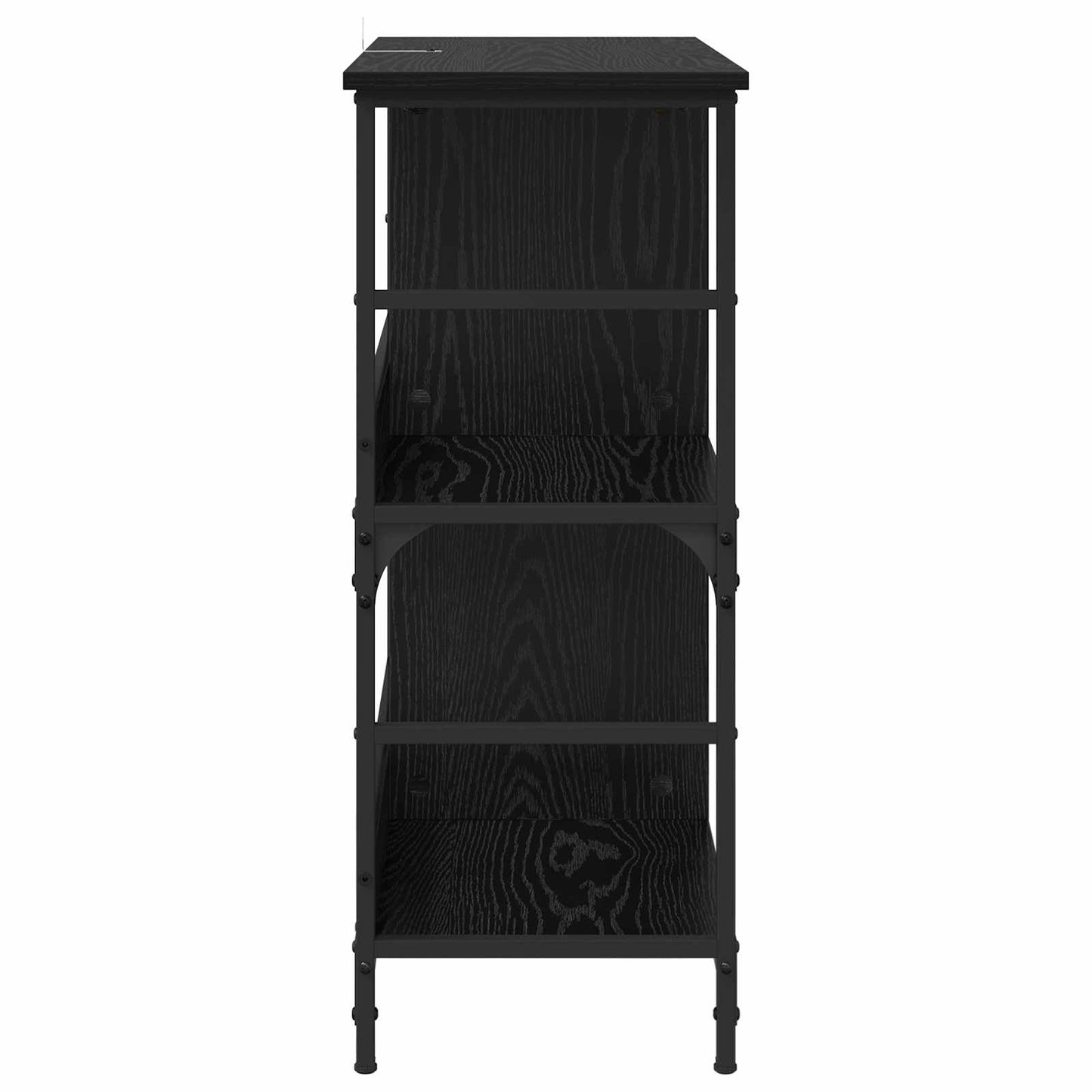 Könyvespolc 4 szintes 78.5 x 33 x 82 cm Szerelt Fa Musta tammi