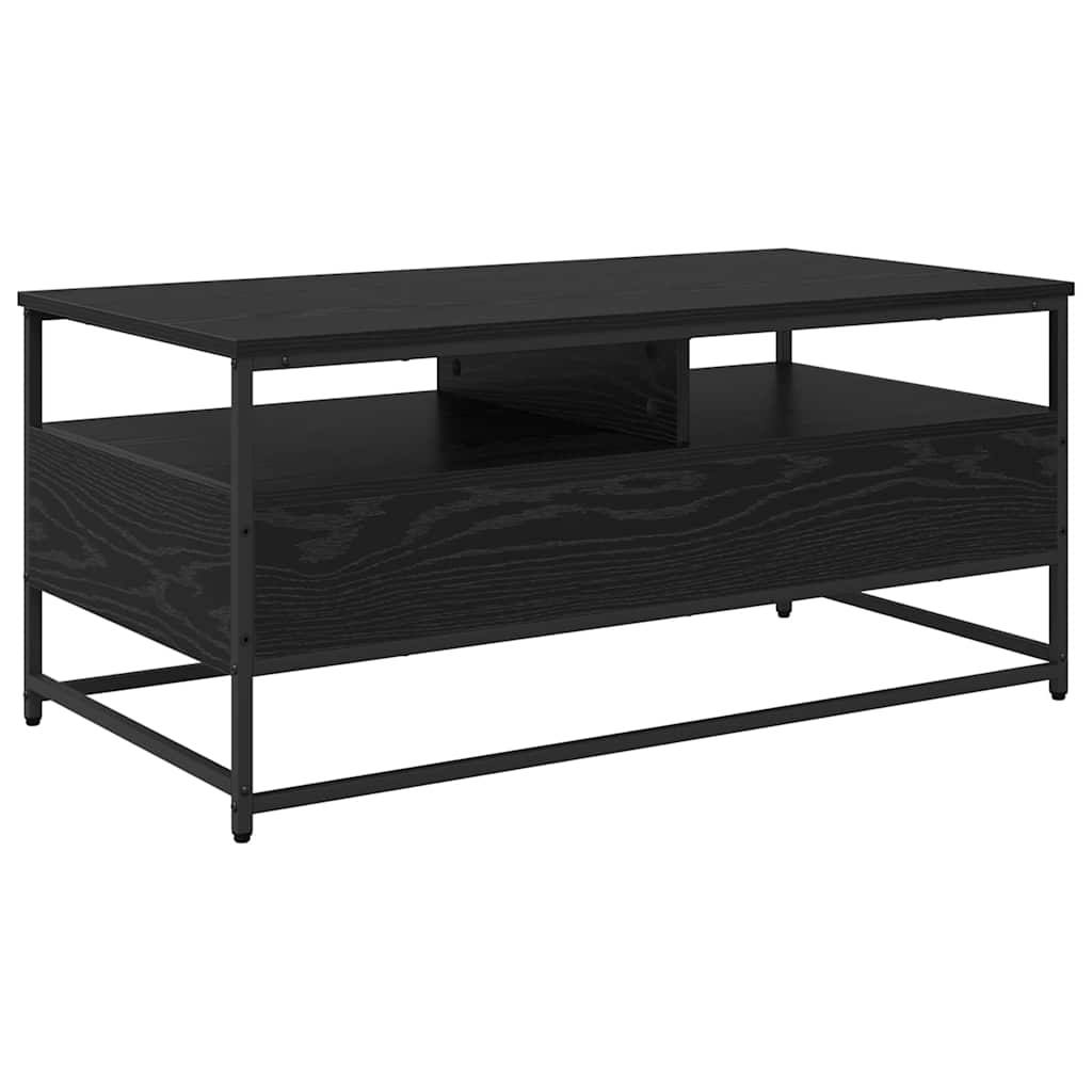 Dohányzóasztal Fekete tölgy 100 x 51 x 45 cm Szerelt Fa
