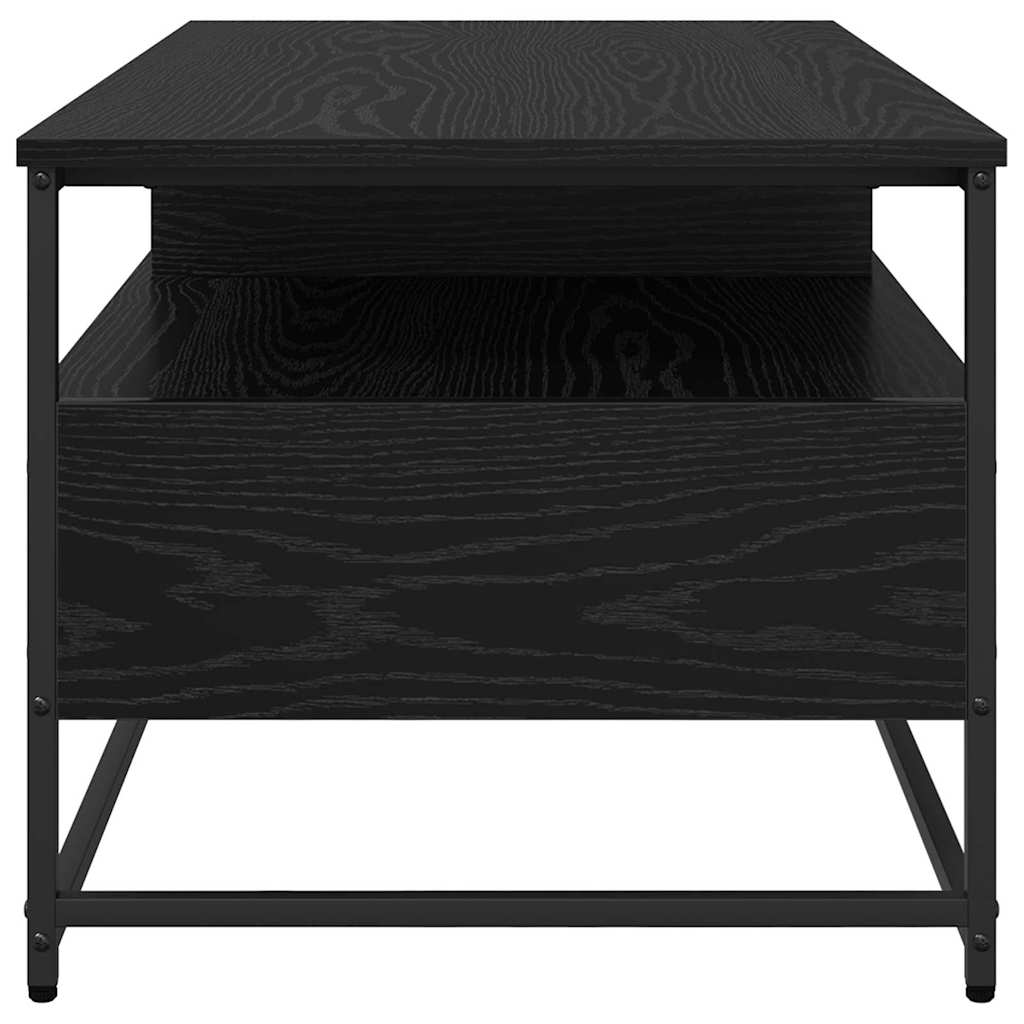 Dohányzóasztal Fekete tölgy 100 x 51 x 45 cm Szerelt Fa