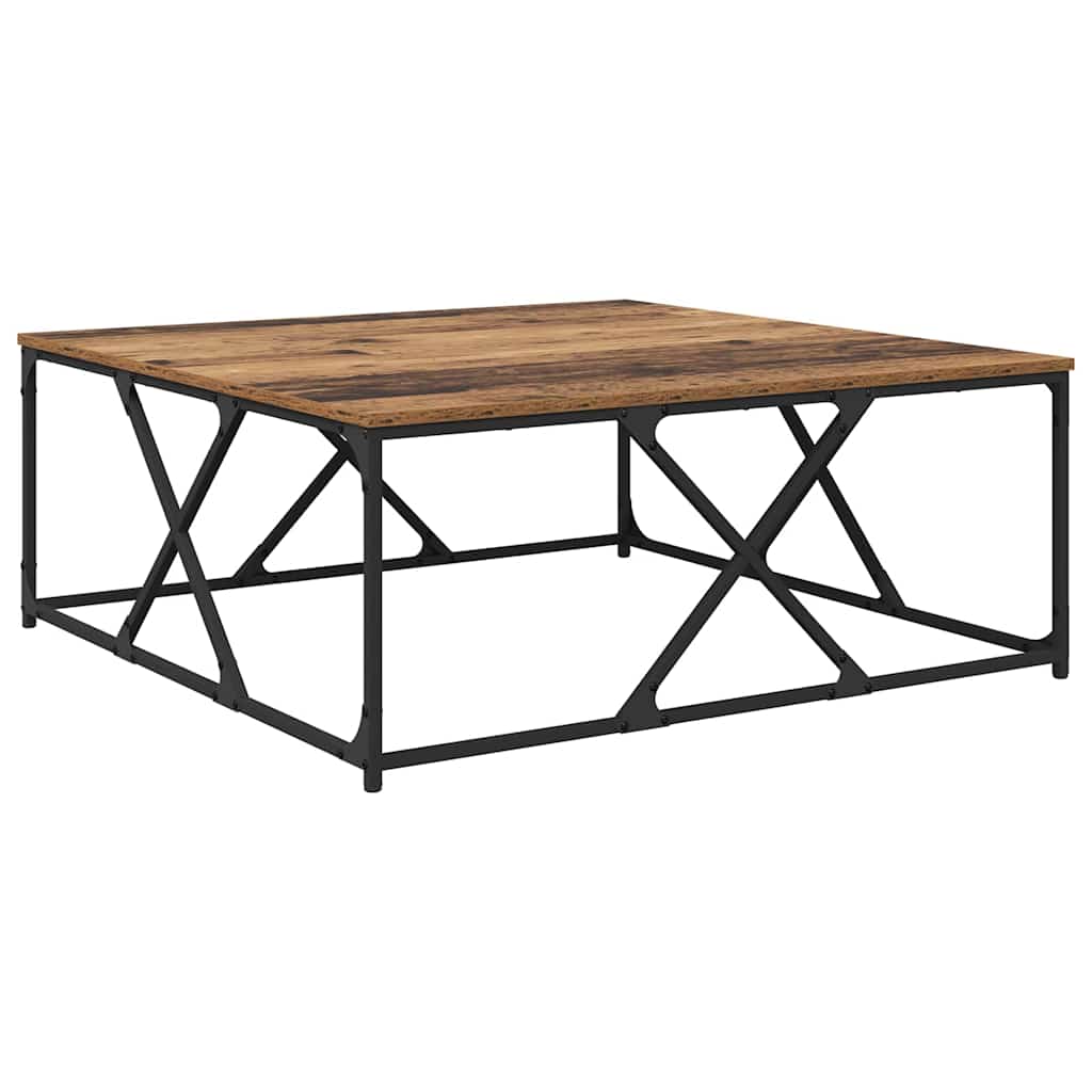 Dohányzóasztal Öreg fa 100 x 100 x 40 cm Szerelt Fa