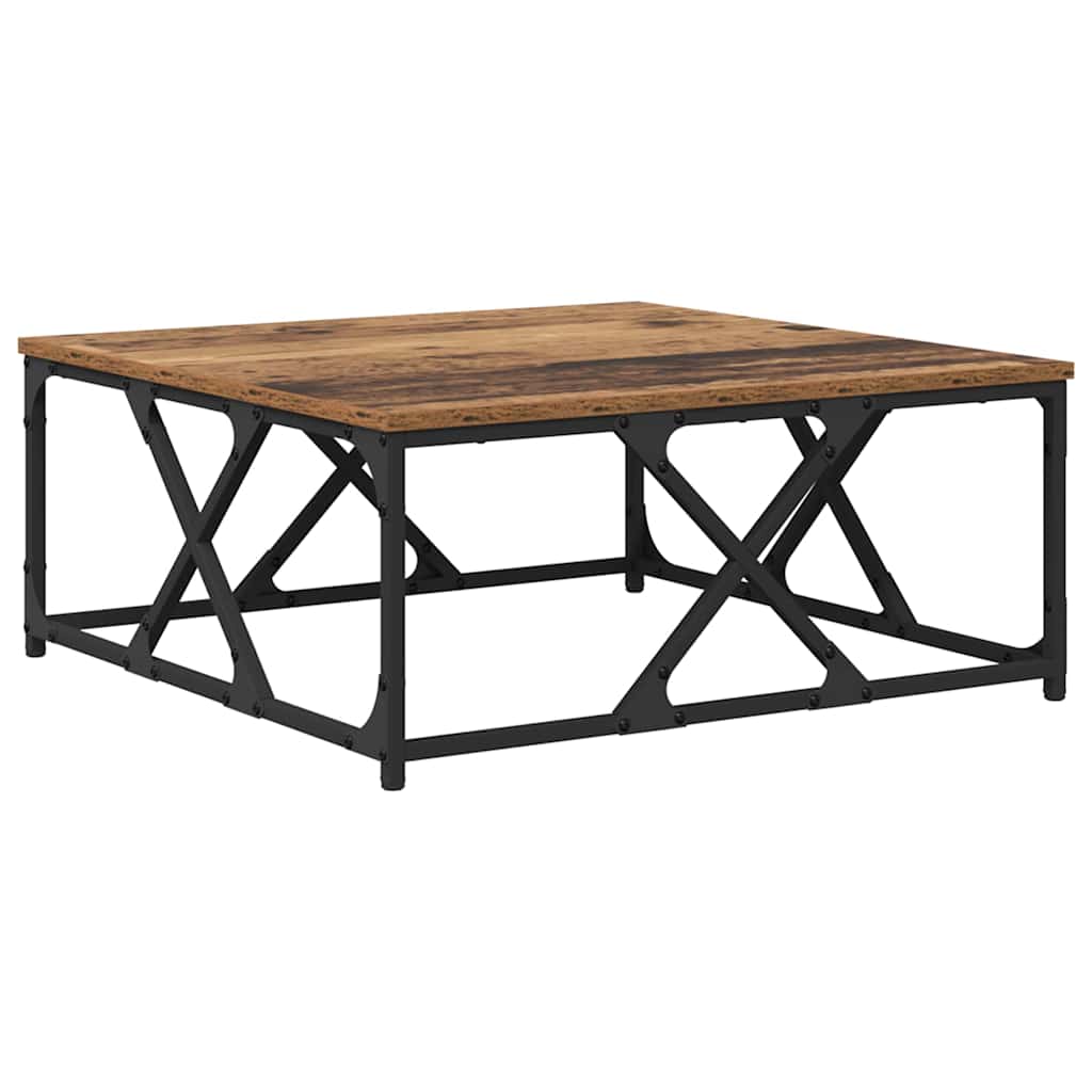 Dohányzóasztal Öreg fa 70 x 70 x 30 cm Szerelt Fa