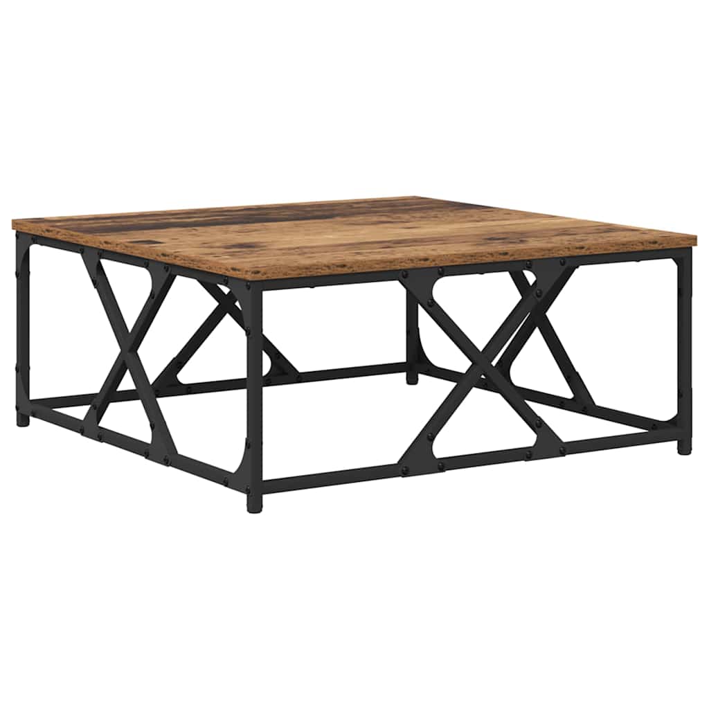 Dohányzóasztal Öreg fa 70 x 70 x 30 cm Szerelt Fa