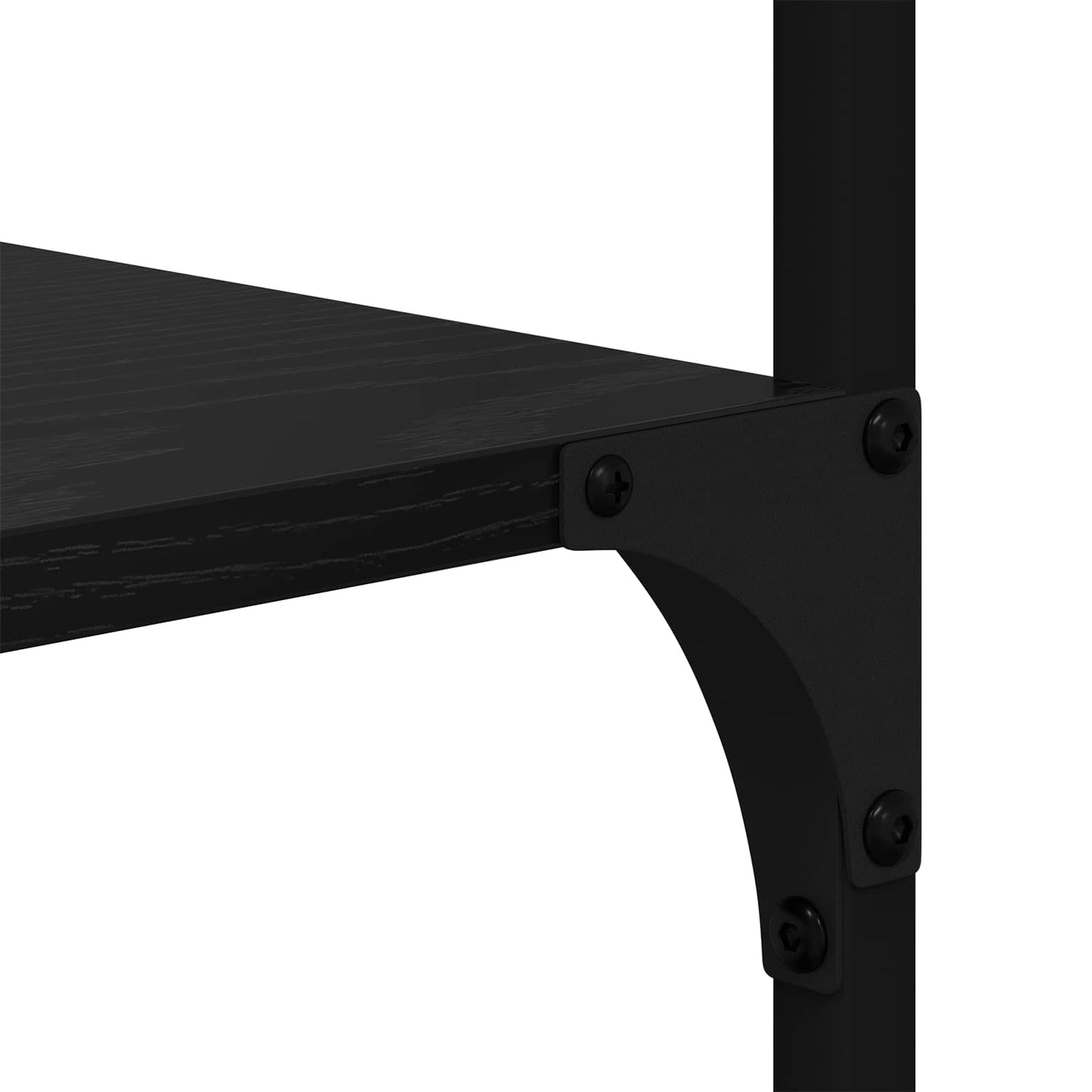 Könyvespolc Fekete tölgy 99 x 35,5 x 176 cm Faanyag
