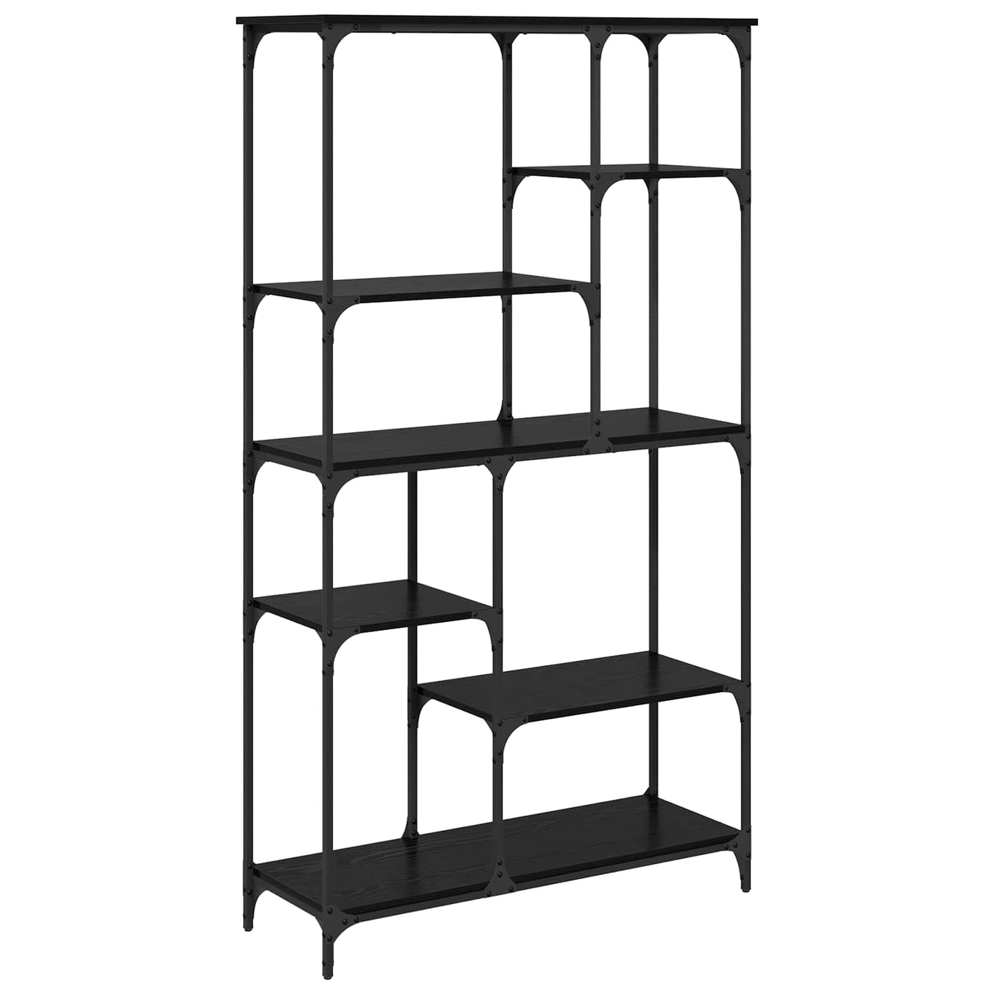 Könyvespolc Fekete tölgy 99 x 35,5 x 176 cm Faanyag