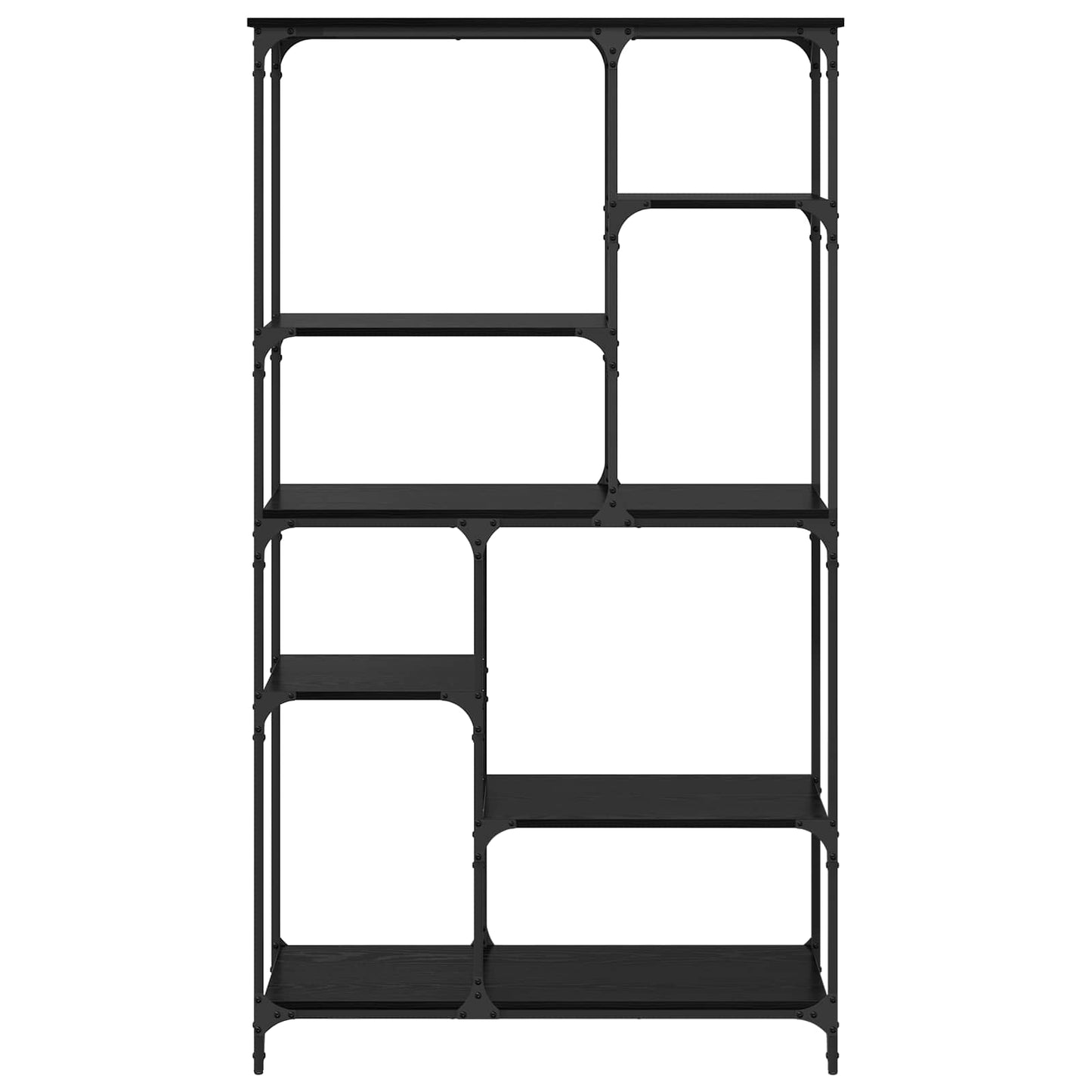 Könyvespolc Fekete tölgy 99 x 35,5 x 176 cm Faanyag