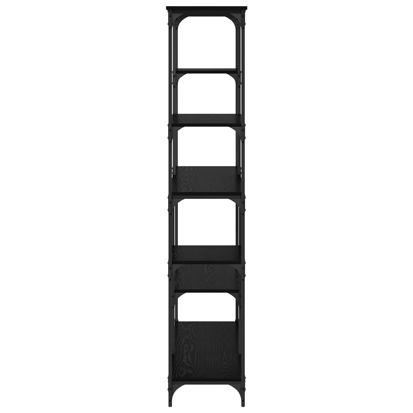 Könyvespolc Fekete tölgy 99 x 35,5 x 176 cm Faanyag