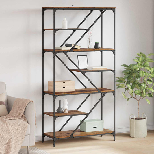 Könyvespolc Öreg fa 91 x 36 x 176 cm Faanyag