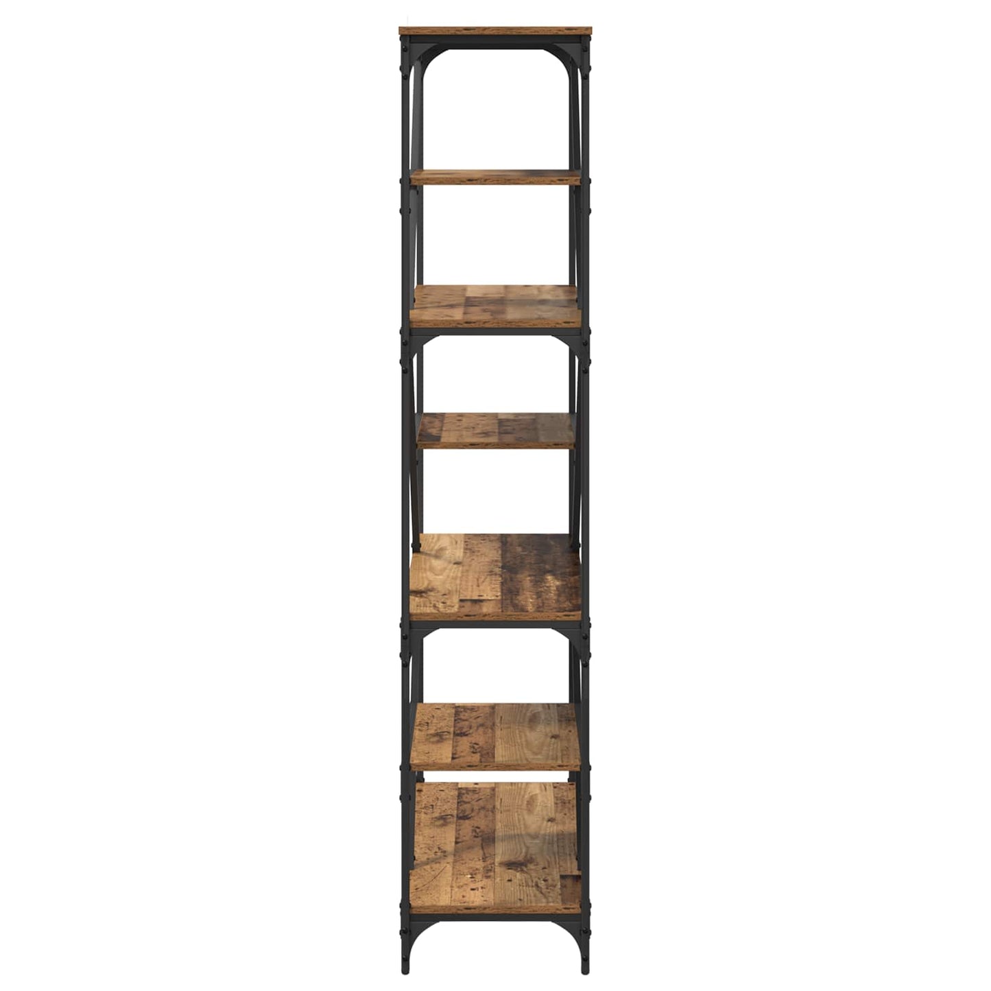 Könyvespolc 9 szintes 91 x 36 x 176 cm Szerelt Fa Öreg fa