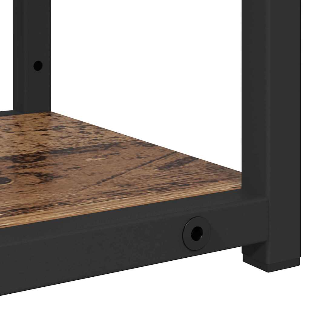 Falpolc polcokkal tárolóval Öreg fa 80 x 21 x 78,5 cm Faanyag
