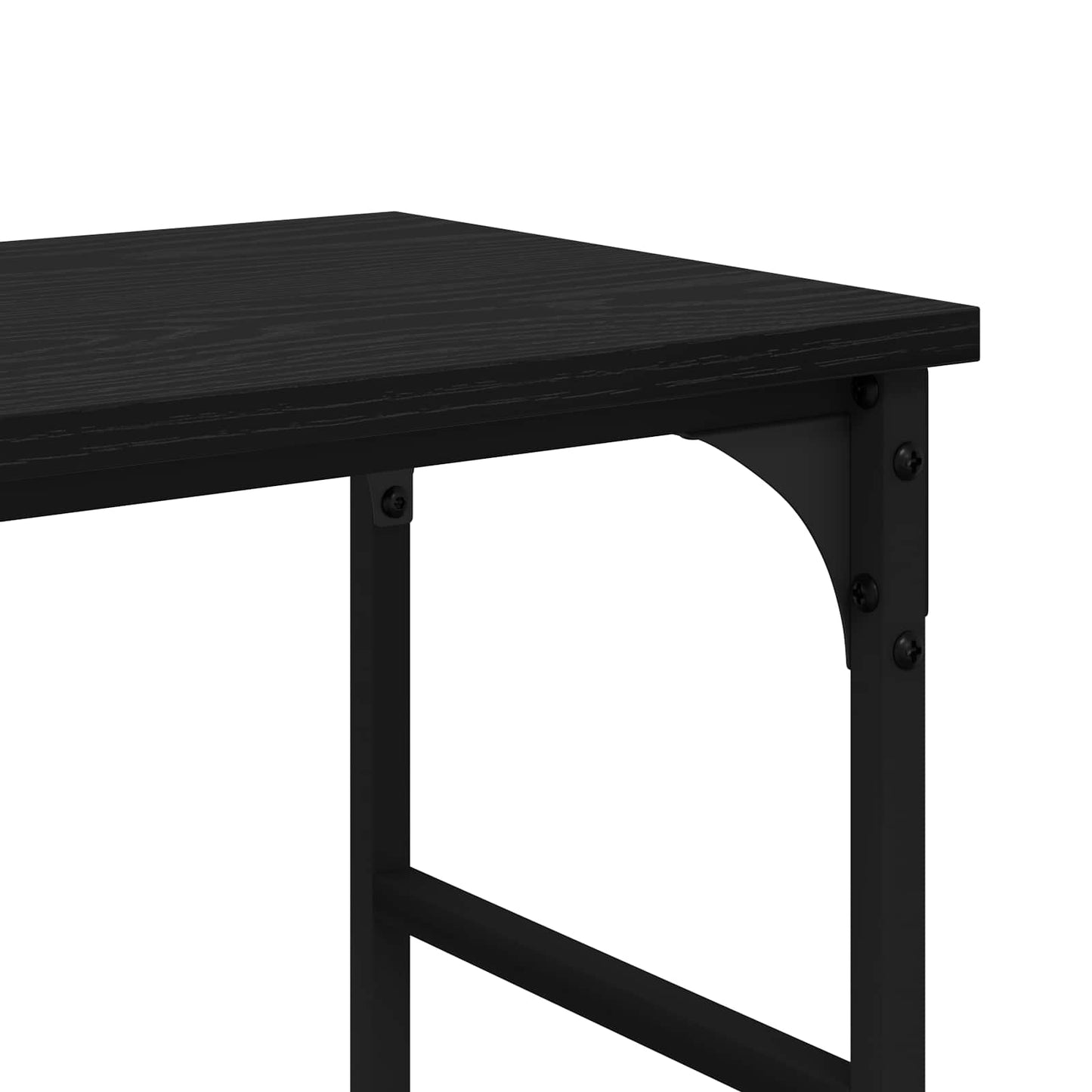 Konzolasztal Fekete tölgy 150 x 29 x 76,5 cm Szerelt Fa