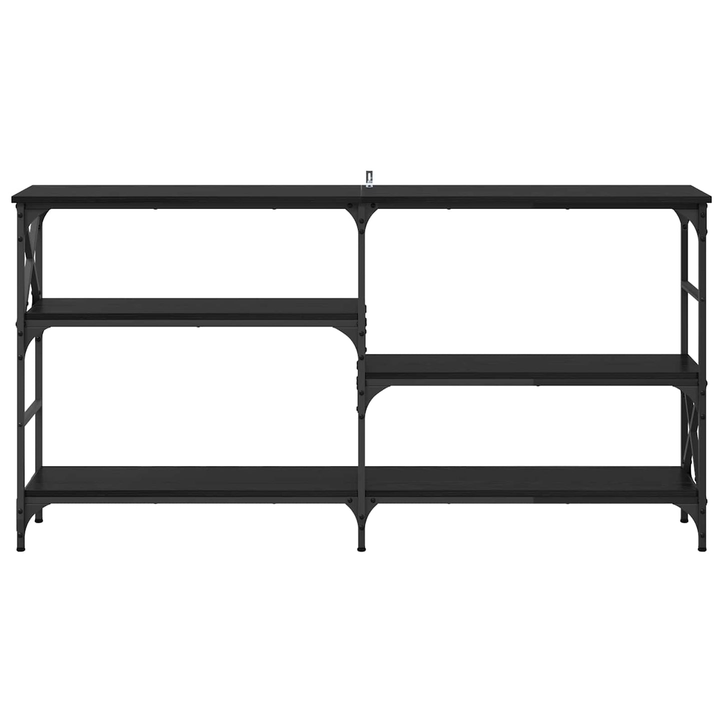 Konzolasztal Fekete tölgy 150 x 29 x 76,5 cm Szerelt Fa