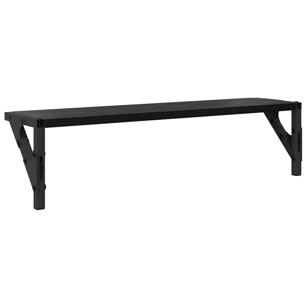 Falpolcok Falra szerelhető 2 pcs Fekete tölgy 60 x 15 x 15,5 cm
