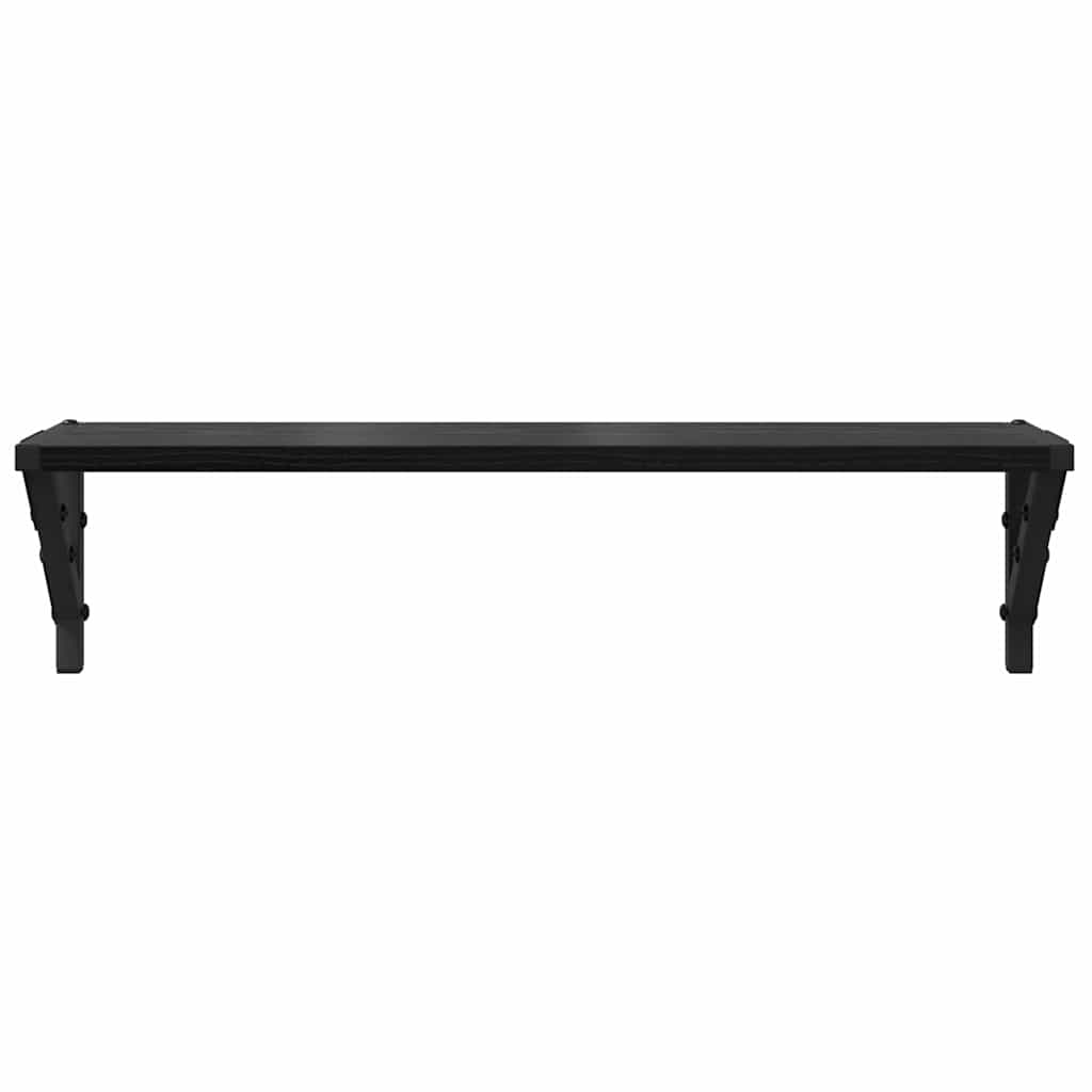 Falpolcok Falra szerelhető 2 pcs Fekete tölgy 60 x 15 x 15,5 cm