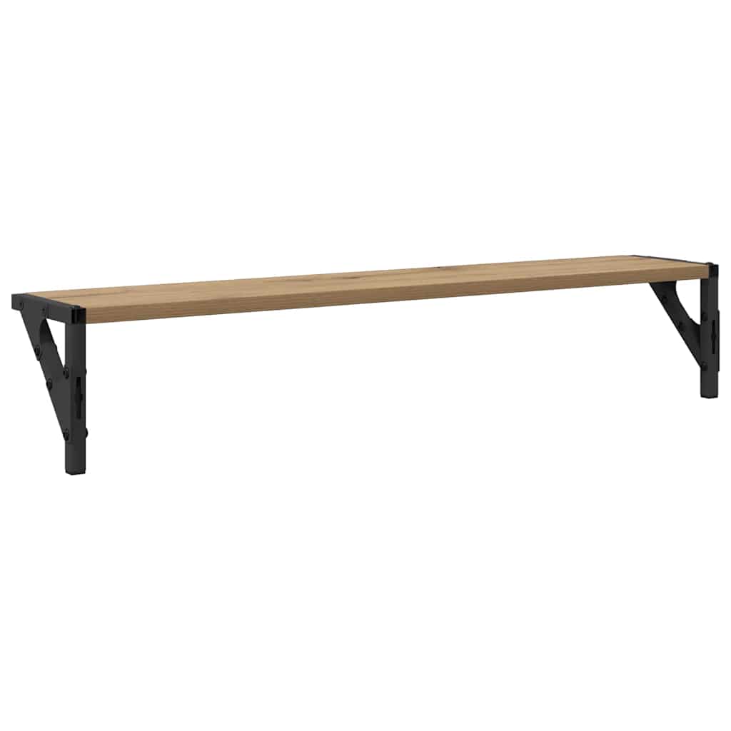Falpolcok Falra szerelhető 2 pcs Artisan tölgy Szerelt Fa
