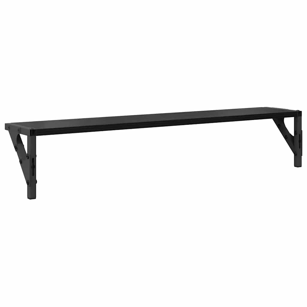 Falpolcok Falra szerelhető 2 pcs Fekete tölgy 80 x 15 x 15,5 cm