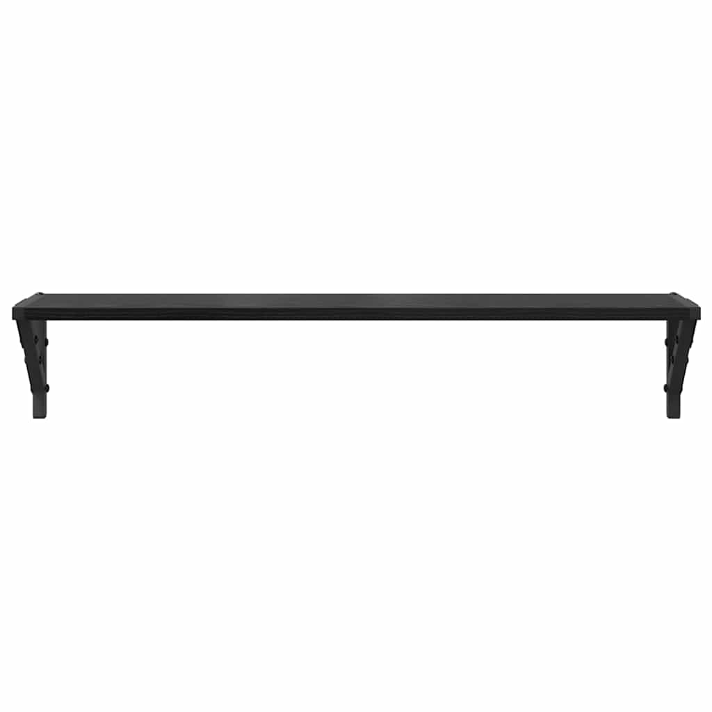 Falpolcok Falra szerelhető 2 pcs Fekete tölgy 80 x 15 x 15,5 cm