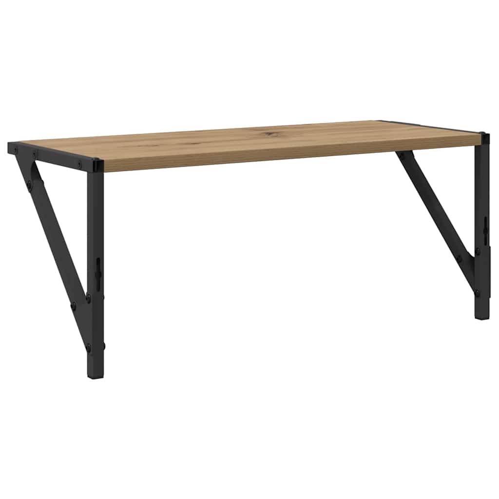 Falpolcok Falra szerelhető 2 pcs Artisan tölgy Szerelt Fa