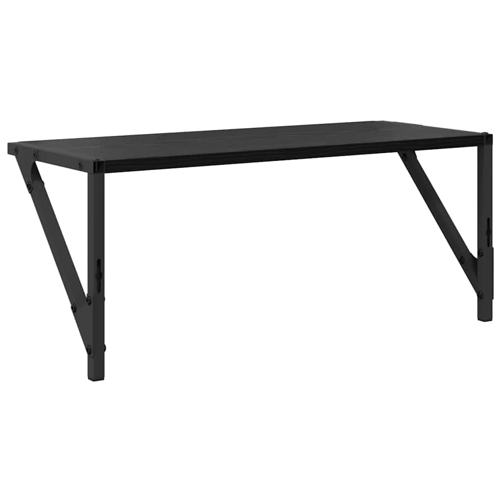 Falpolcok Falra szerelhető 2 pcs Fekete tölgy 60 x 25 x 25,5 cm