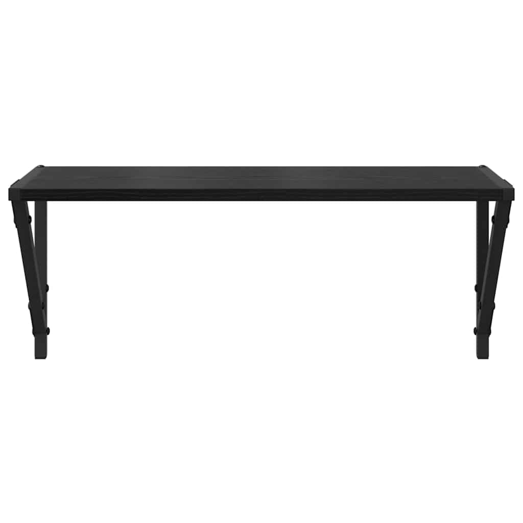Falpolcok Falra szerelhető 2 pcs Fekete tölgy 60 x 25 x 25,5 cm