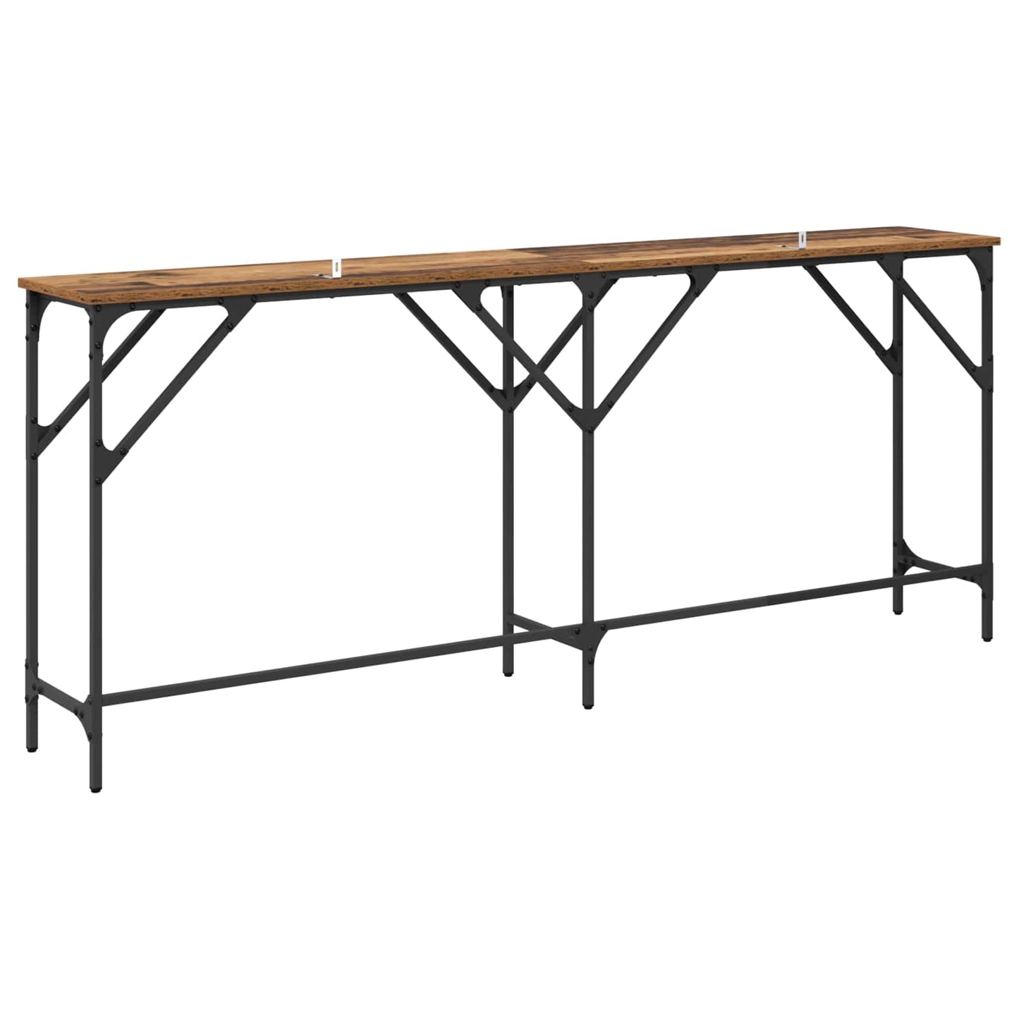 Konzolasztal Öreg fa 180 x 30 x 75 cm Szerelt Fa
