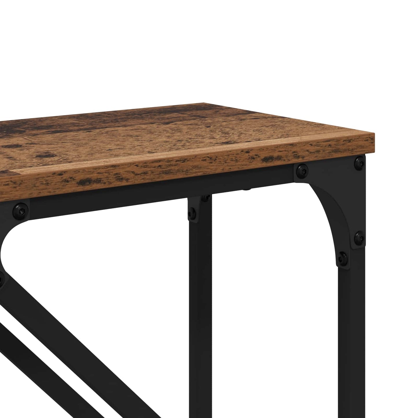 Konzolasztal 2 pcs Öreg fa 100 x 28 x 75 cm Faanyag