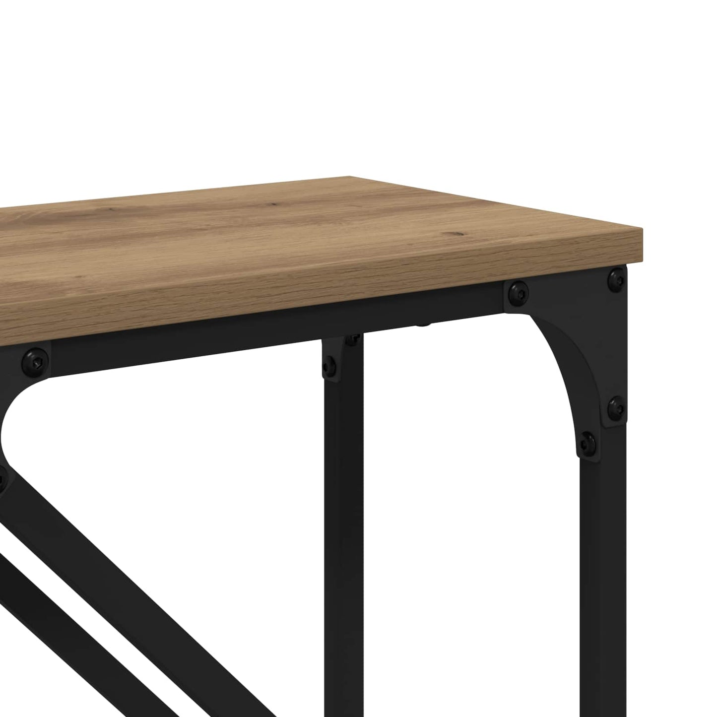 Konzolasztal 2 db Artisan tölgy 100 x 28 x 75 cm Faanyag