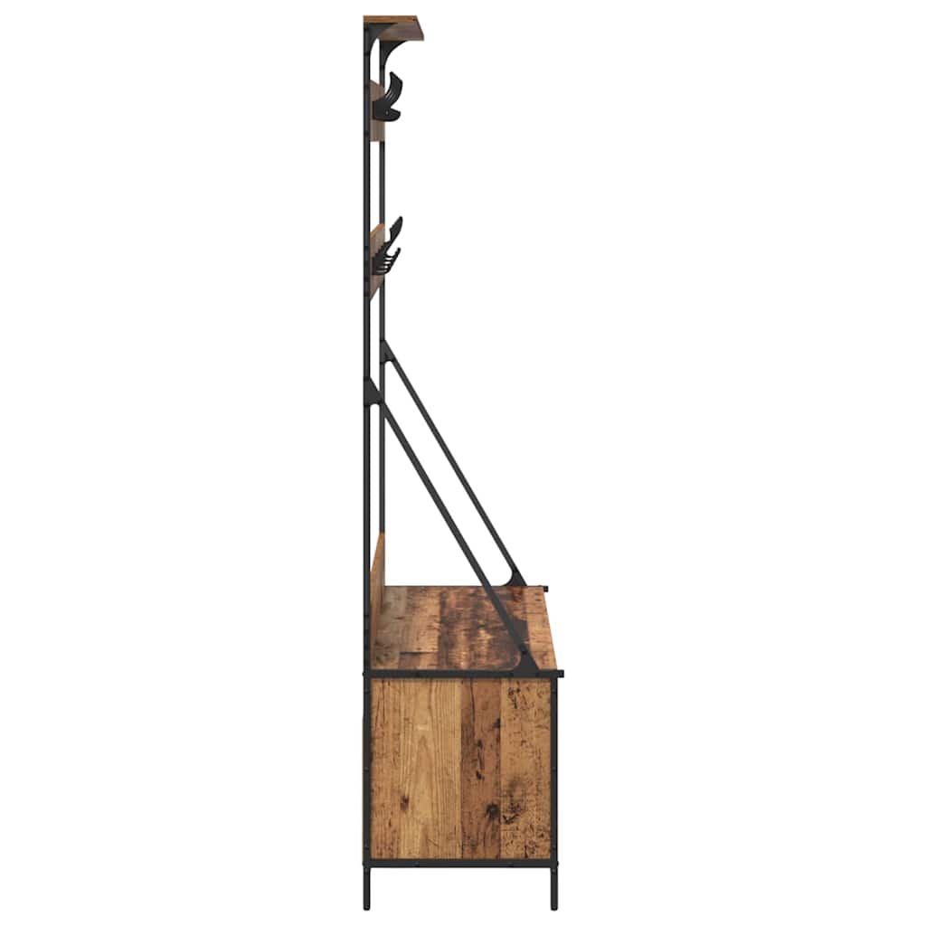 Ruhafogó Öreg fa 100 x 41 x 184 cm Szerelt Fa