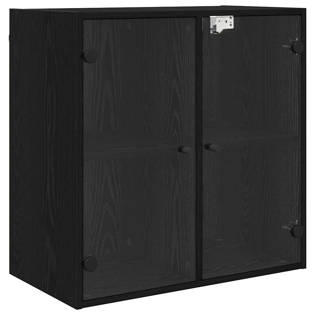 Fali Szekrény 68 x 37 x 68,5 cm Szerelt Fa Fekete tölgy