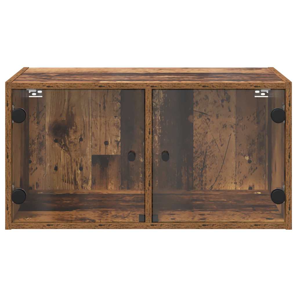 Fali Szekrények 2 db 68 x 37 x 35 cm Szerelt Fa Öreg fa