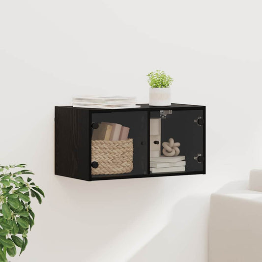 Fali Szekrény Fekete tölgy 68 x 37 x 35 cm Faanyag