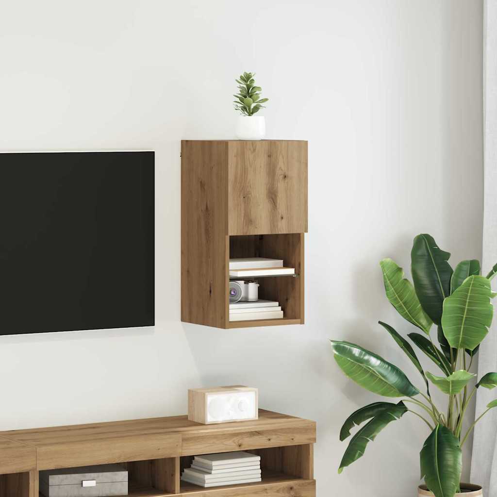 Falsítható TV Szekrény 30,5 x 30 x 60 cm Artisan tölgy