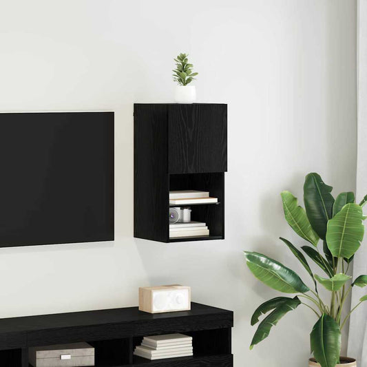 Falsítható TV Szekrény Fekete tölgy 30,5 x 30 x 60 cm Faanyag
