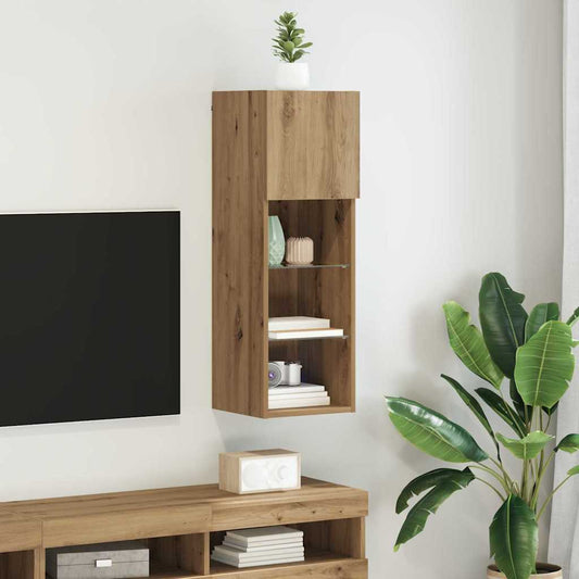 Falsítható TV Szekrény Artisan tölgy 30,5 x 30 x 90 cm Faanyag