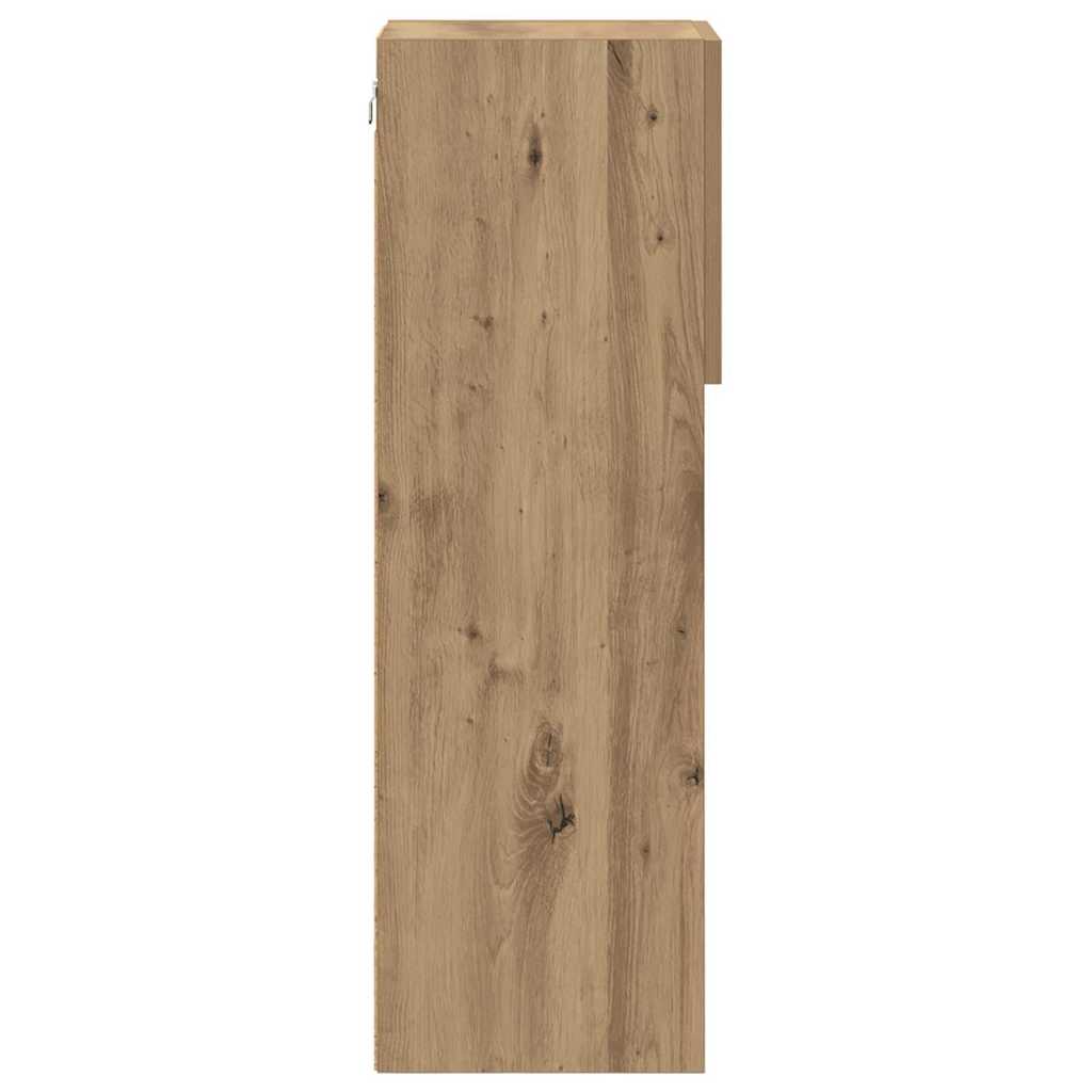 Fali TV szekrények 2 pcs Artisan tölgy Szerelt Fa