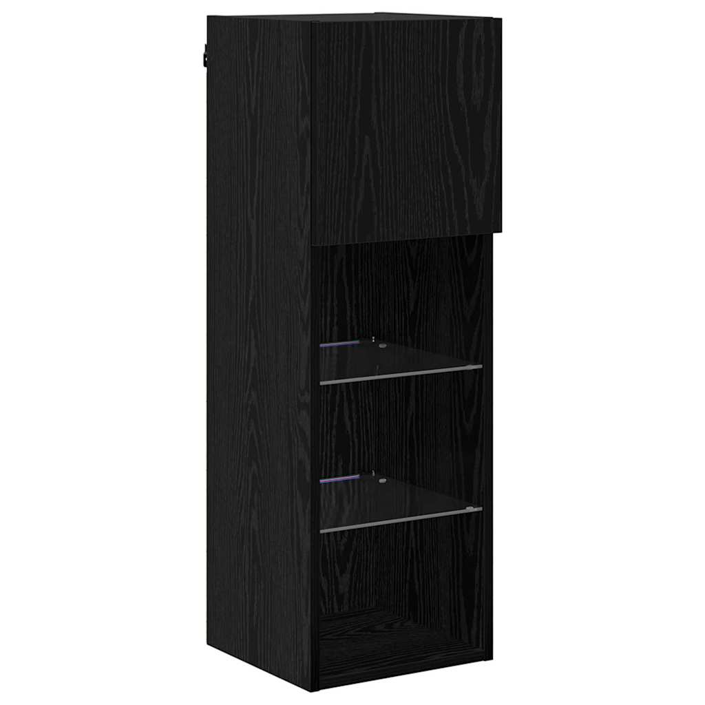 Falsítható TV Szekrény Fekete tölgy 30,5 x 30 x 90 cm Faanyag