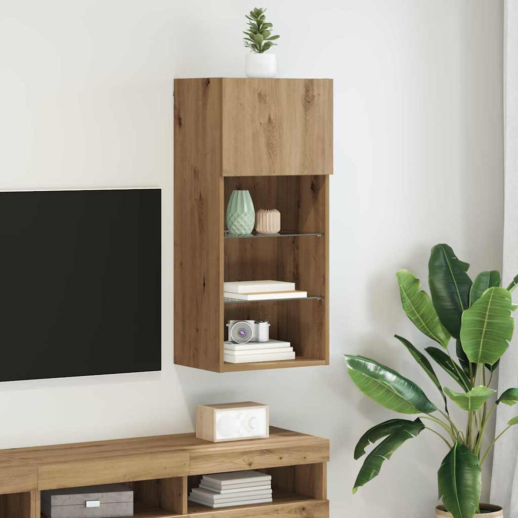 Falsítható TV Szekrény 40,5 x 30 x 90 cm Artisan tölgy
