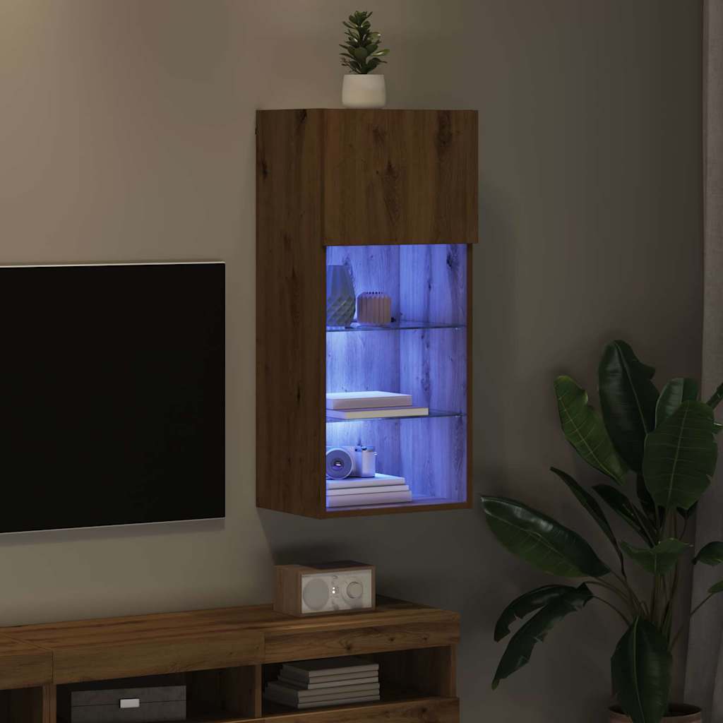 Falsítható TV Szekrény 40,5 x 30 x 90 cm Artisan tölgy