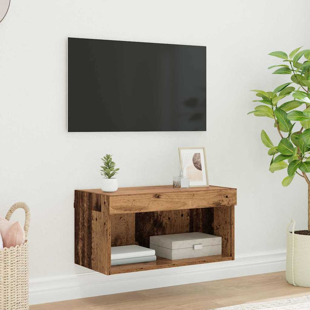 TV szekrény garnitúra 60 x 30 x 30 cm Öreg fa Szerelt Fa