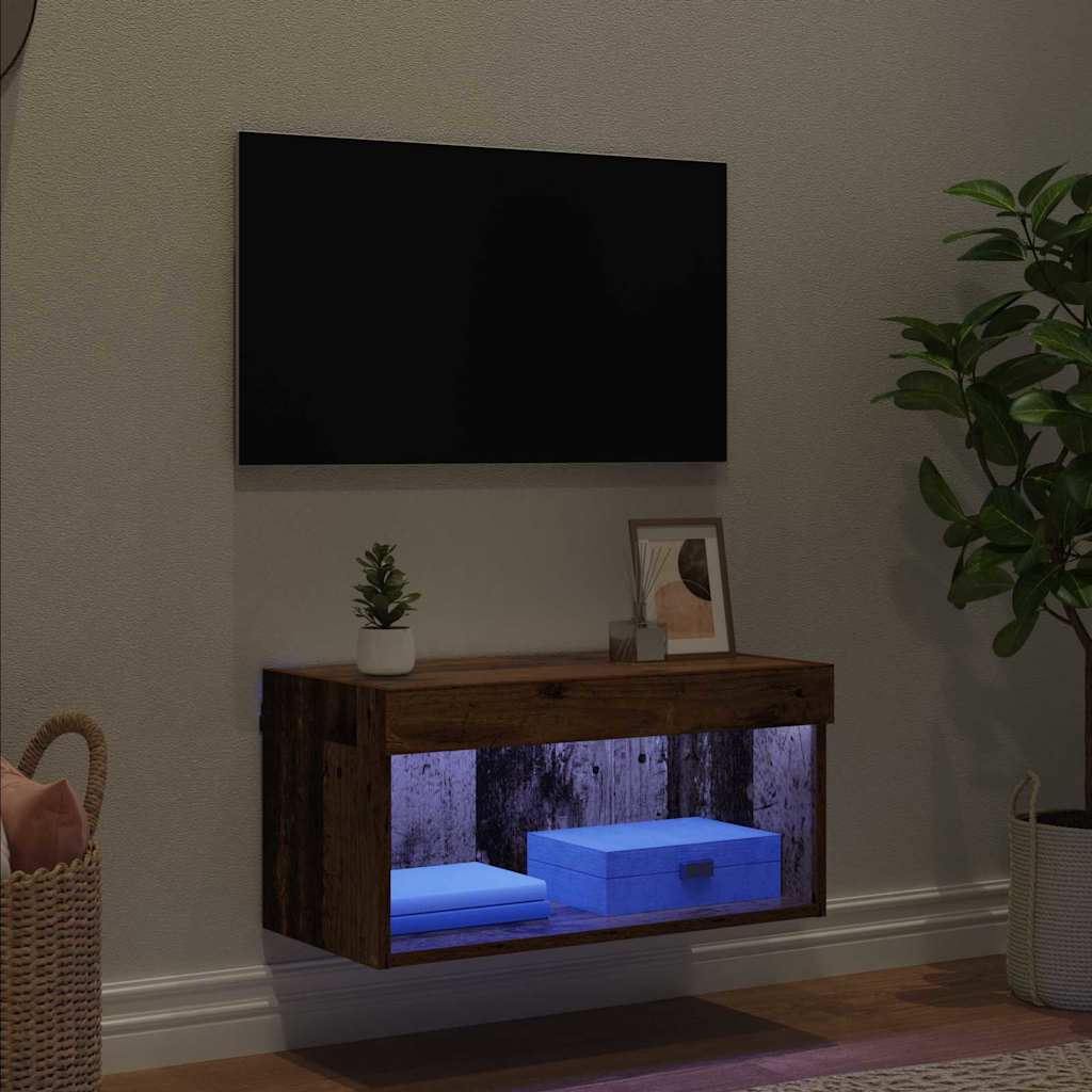 TV szekrény garnitúra 60 x 30 x 30 cm Öreg fa Szerelt Fa