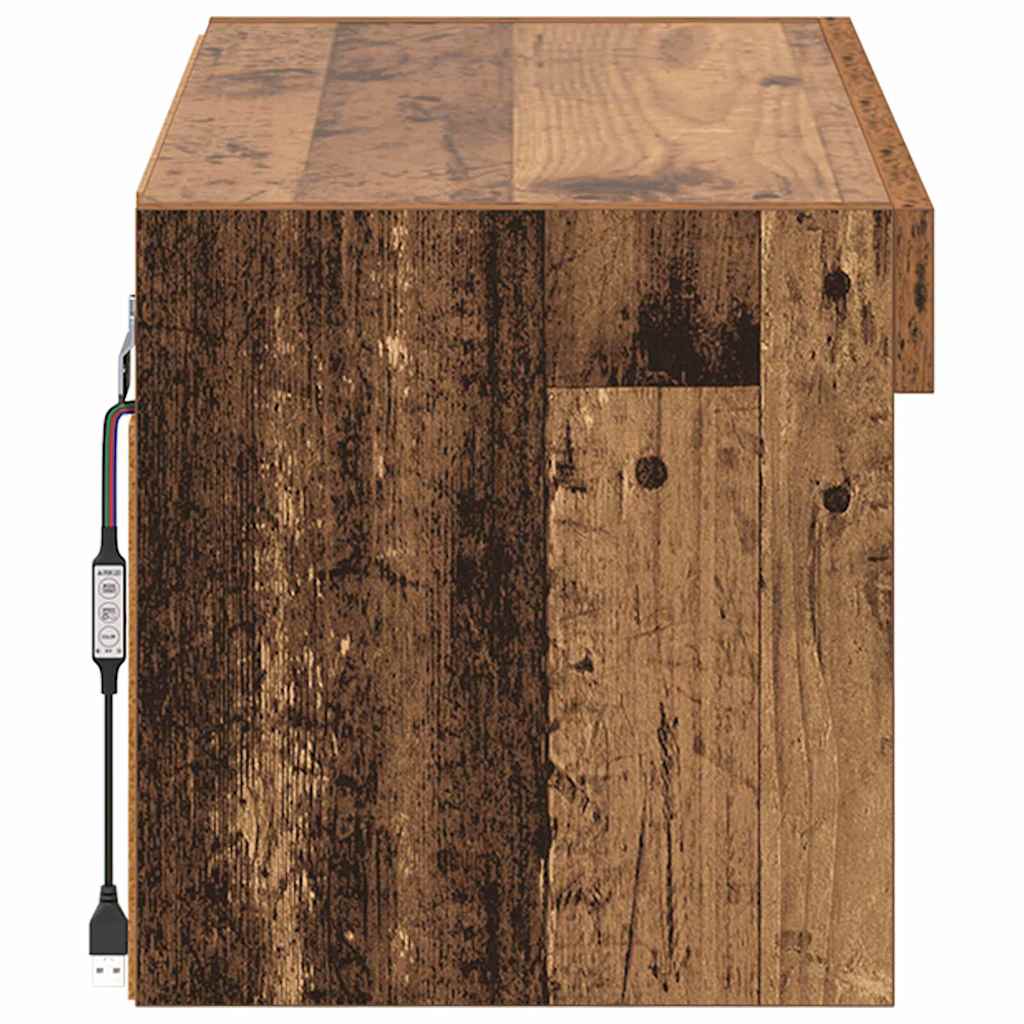 TV szekrény garnitúra 60 x 30 x 30 cm Öreg fa Szerelt Fa