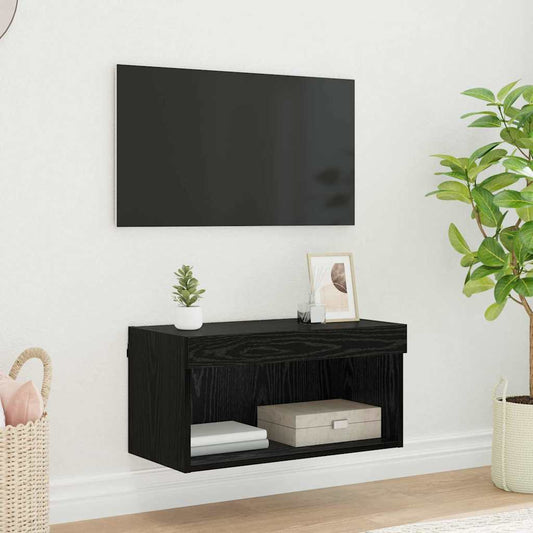 TV szekrény garnitúra Fekete tölgy 60 x 30 x 30 cm Faanyag