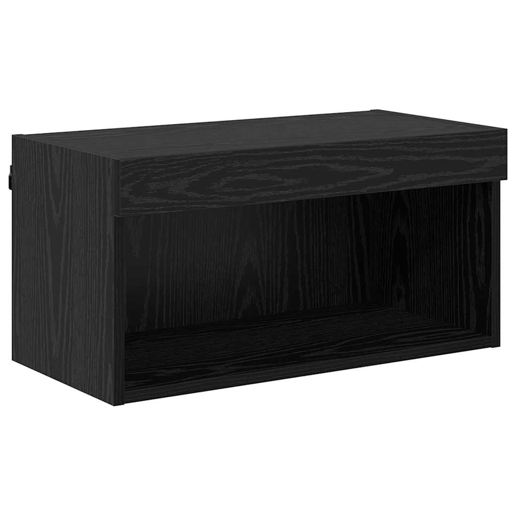 TV szekrény garnitúra 60 x 30 x 30 cm Fekete tölgy Szerelt Fa
