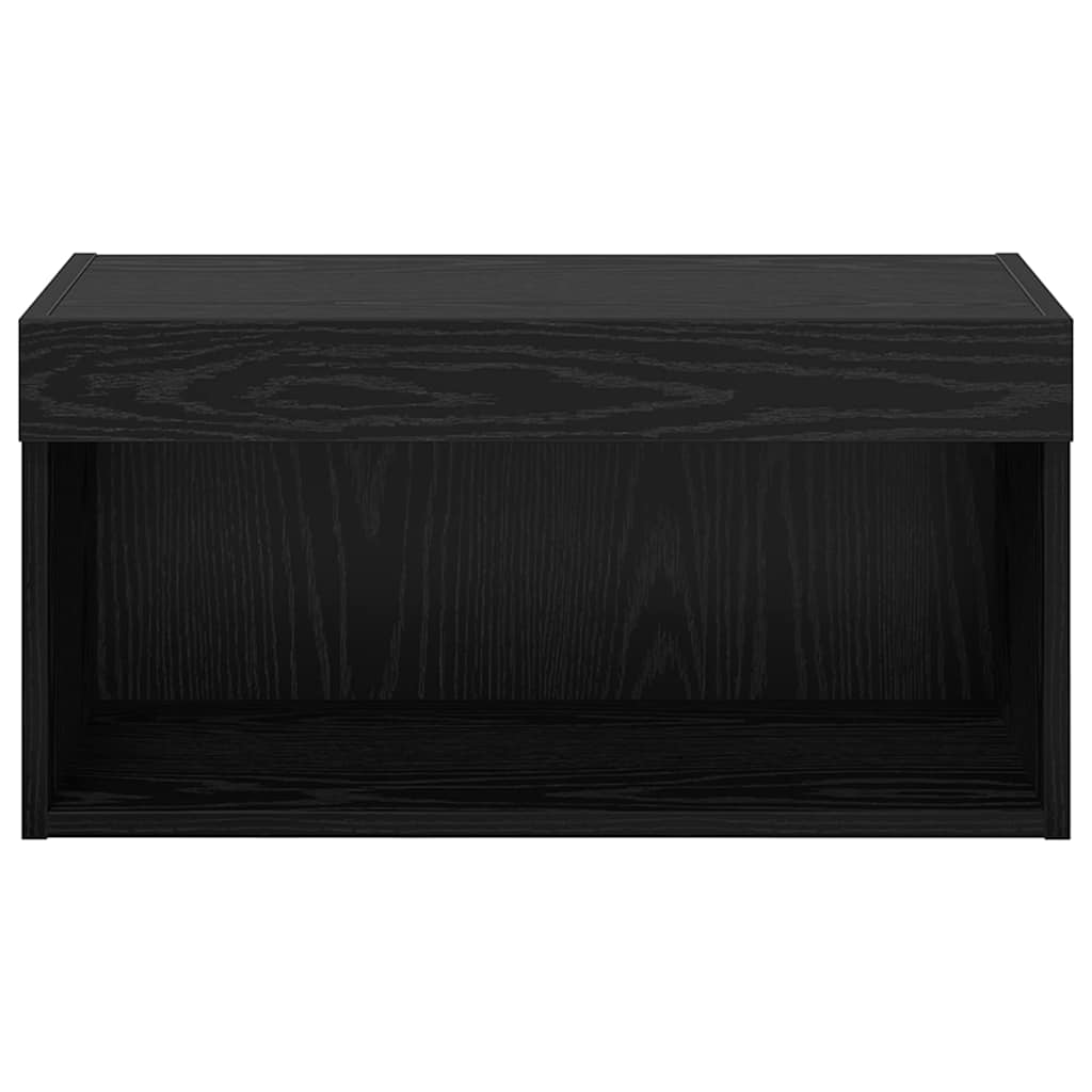 TV szekrény garnitúra 60 x 30 x 30 cm Fekete tölgy Szerelt Fa