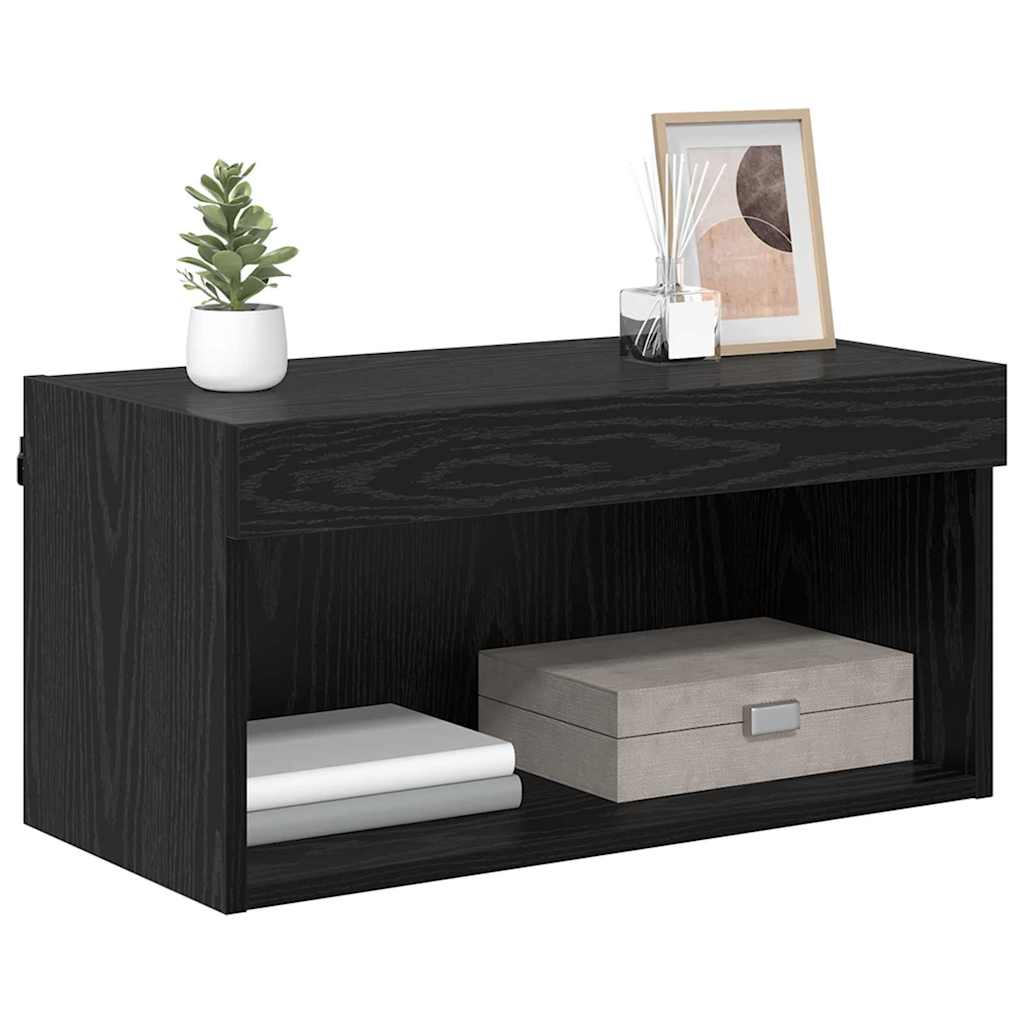 TV szekrény garnitúra 60 x 30 x 30 cm Fekete tölgy Szerelt Fa