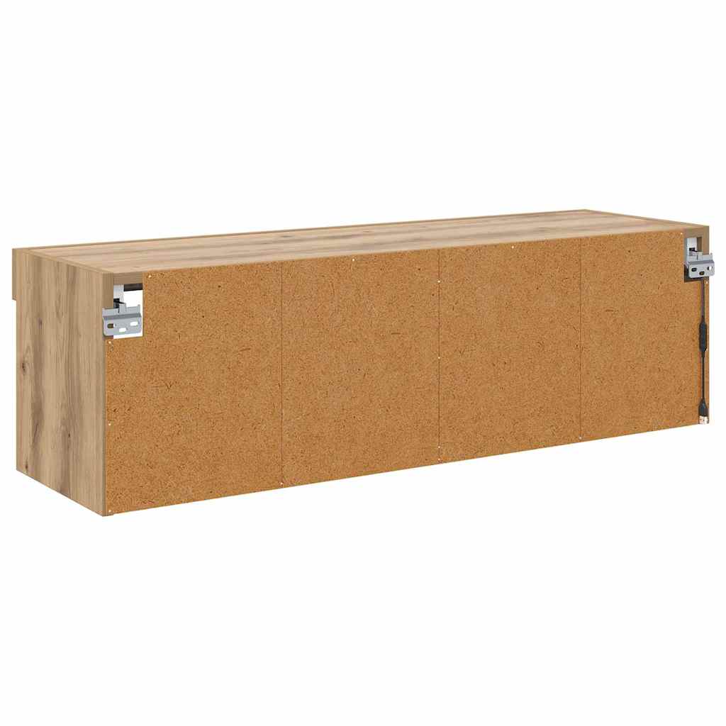 TV Fali Szekrény 100 x 30 x 30 cm Artisan tölgy Szerelt Fa