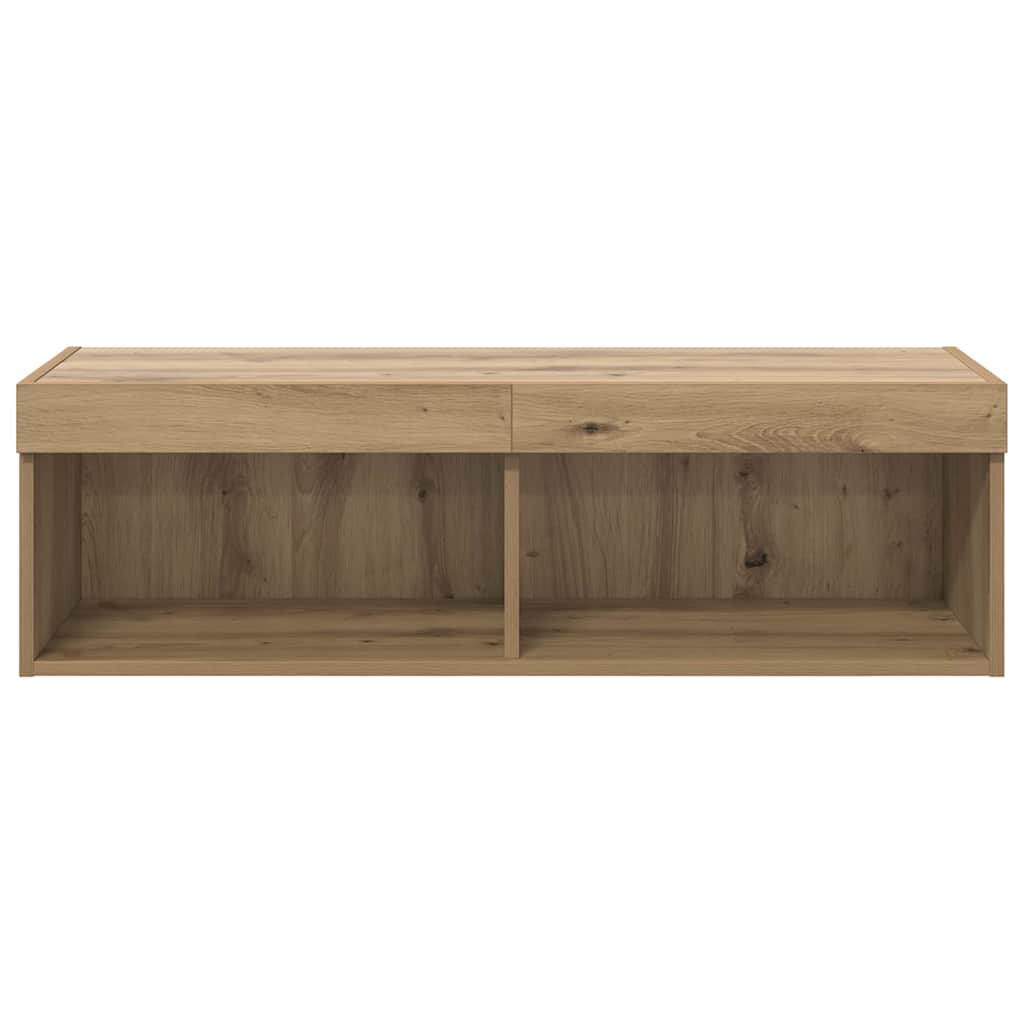 TV Fali Szekrény 100 x 30 x 30 cm Artisan tölgy Szerelt Fa