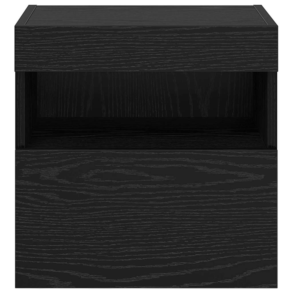 TV Fali Szekrény 40 x 30 x 40 cm Fekete tölgy Szerelt Fa